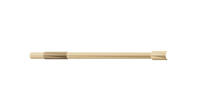Training Stick Modified · Sand on Training Stick Modified